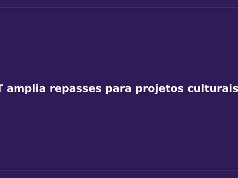 Imagem da notícia: SECEL-MT amplia repasses para projetos culturais em 2026